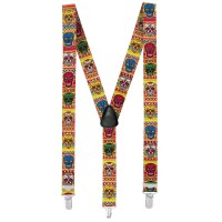 TIRANTES CALAVERAS MULTICOLOR