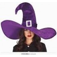 GORRO BRUJA C/HEBILLA VIOLETA EXTRA GRAN