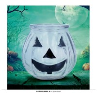 CALABAZA CRISTAL TRANSPARENTE 8CM