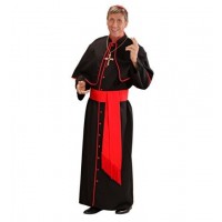 DISFRAZ T-XXXL CARDENAL NEGRO/ROJO