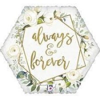 GLOBO 18" FOIL ALWAYS AND FOREVER