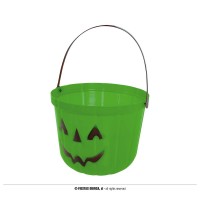 CUBO CALABAZA HALLOWEEN VERDE 20CM