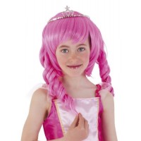    PELUCA INFANTIL PRINCESITA ROSA