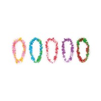 25 COLLARES PLASTICO MULTICOLOR 90X7CM