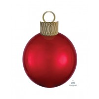GLOBO 20" FOIL ORBZ BOLA NAVIDAD ROJO