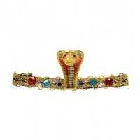 TOCADO EGIPCIO SERPIENTE CON PIEDRAS