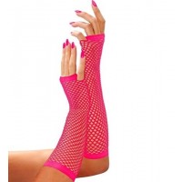 GUANTES RED S/DEDOS ROSA FLUOR 33CM