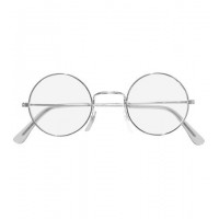 GAFAS RENDONDAS PLATA PAPA NOEL