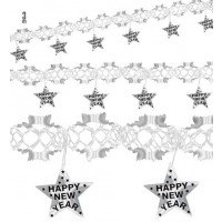 GUIRNALDA HAPPY NEW YEAR PLATA 3M