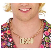 COLLAR METAL ORO FORMA DISCO 7CM