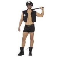 DISFRAZ T-M/L POLICIA PANTALON CORTO