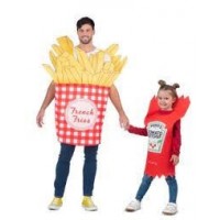 DISFRAZ T-UNICA FAMILIAR PAPA KETCHUP