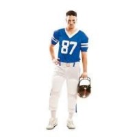DISFRAZ T-XL JUGADOR RUGBY AZUL