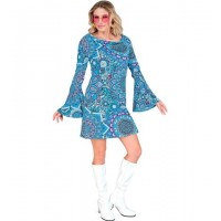  DISFRAZ T-M CHICA MODA AÑOS 60 AZUL