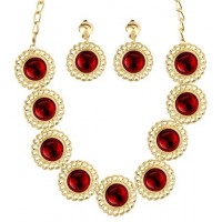 SET REINA RENANCENTISTA GEMAS ROJA