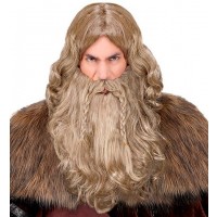 PELUCA BARBA BIGOTE VIKINGO
