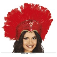 TODADO ADULTO PLUMAS ROJAS