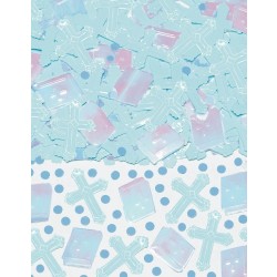 PAQ.CONFETI COMUNION CELESTE 71GR