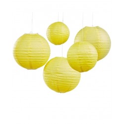   5 FAROLILLOS REDONDOS AMARILLO