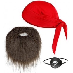 SET PIRATA PAÑUELO PARCHE OJO BARBA