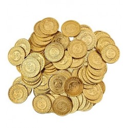   100 MONEDAS $ ORO