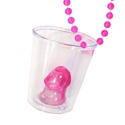 COLLAR CHUPITO PENE ROSA CRISTAL