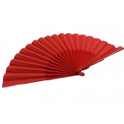  ABANICO SEVILLANA MADERA ROJO 30CM