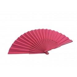   ABANICO SEVILLANA MADERA ROSA 30CM
