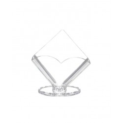 SERVILLETERO CON BASE TRANSPARENTE 17CM