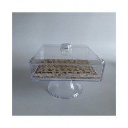   BANDEJA C/BASE TAPA TRANS 20X20CM