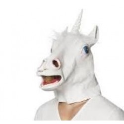MASCARA CABEZA UNICORNIO NEVADO