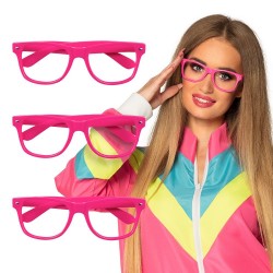   SET 3 GAFAS MONTURA ROSA NEON