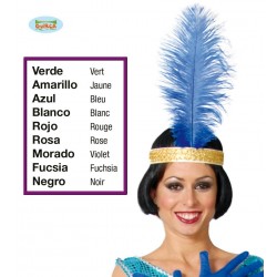 $D PLUMA AVESTRUZ GDE 40CM COL.SURT