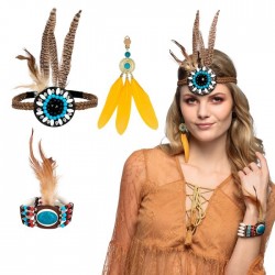 SET CINTA PULSERA PENDIENTE HIPPIE/INDIA