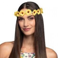 CINTA HIPPIE MARGARITAS AMARILLAS