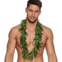 COLLAR HAWAIANO HOJA VERDE MARIA