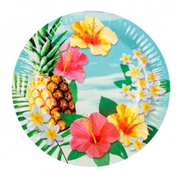   10 PLATOS PARAISO TROPICAL 23CM