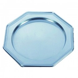 $D    BANDEJA OCTOGONAL PLATA 30,5CM