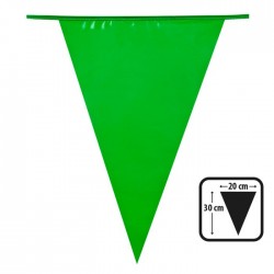   BANDERIN TRIANGULO VERDE 10MT