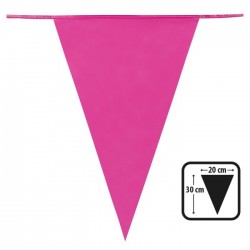   BANDERIN TRIANGULO FUCSIA 10MT