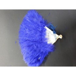   ABANICO PLUMAS PEQU AZUL