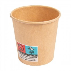 50 VASOS CARTON KRAFT 120ML  