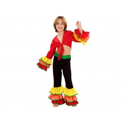 DISFRAZ 7A9AÑOS RUMBERO PANTALON NEGRO