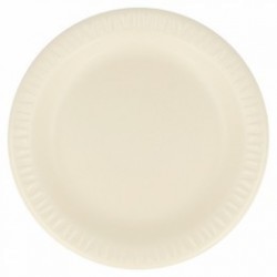 $D 125 PLATOS FOAM ALMENDRA 15CM