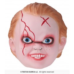 MASCARA LATEX INFANTIL NIÑO DIABOLICO