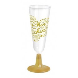 4 COPAS CAVA CHIN CHIN BASE ORO 150CC