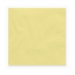 80 SERVILLETAS TISSUE MARFIL 20X20CM