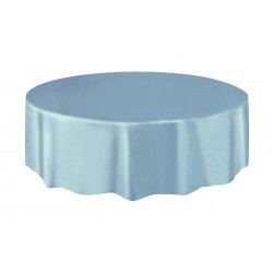   MANTEL PLAST REDONDO PLATA 213CM