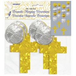 PAQ.4/U TIRA DECORACION COMUNION C/CRUZ