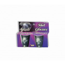 PAQ.2/U VASO CHUPITO FANTASMA HALLOWEEN